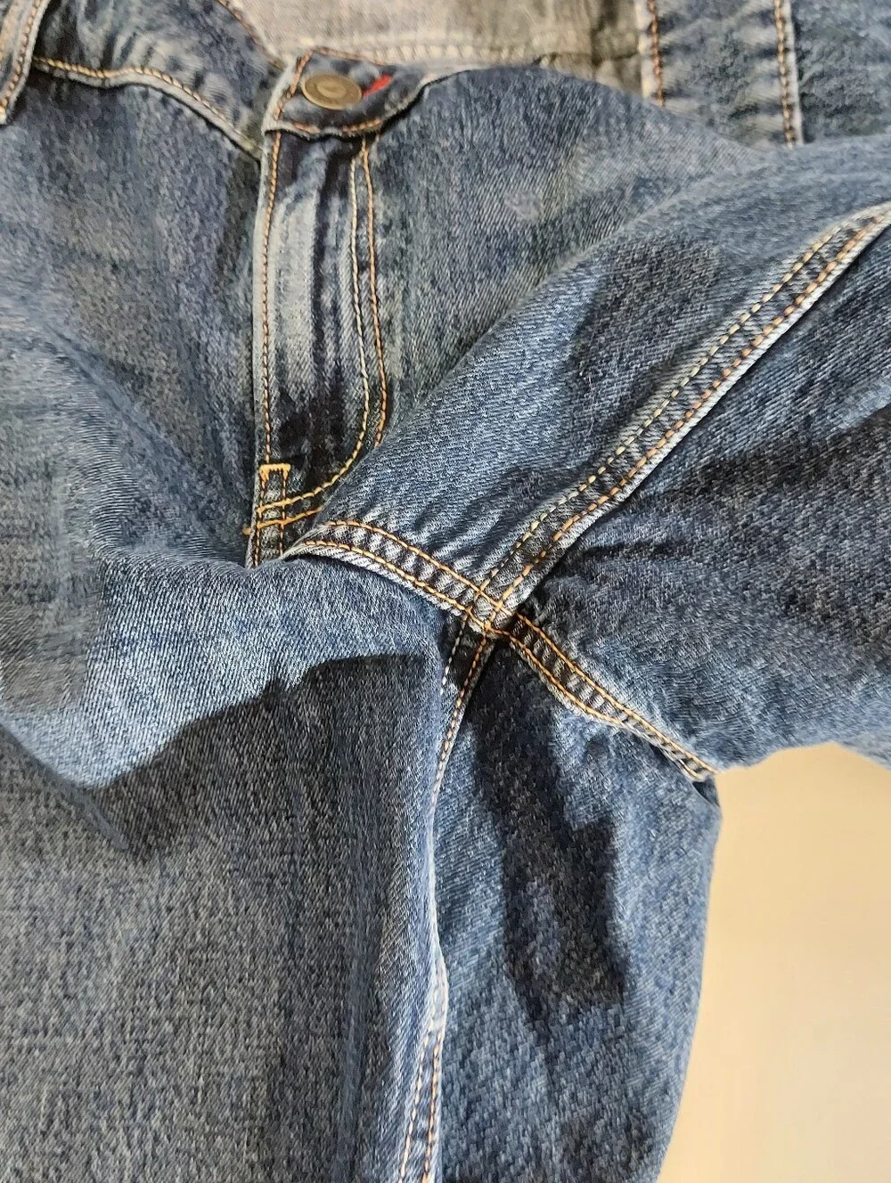 HOLLISTER Low Rise Baggy Fit Raw Hem Blue Cotton Jort Women's Size 16 W 33 NWT